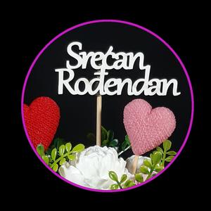 Ukrasni natpis „Srećan rođendan“