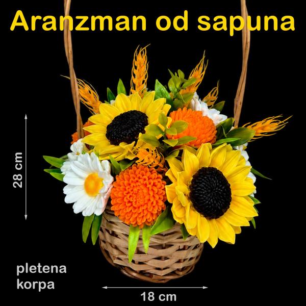 Jesenji aranžman sa suncokretima