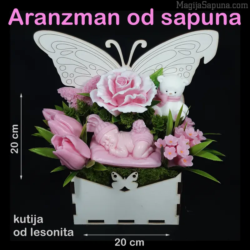 Aranžman od sapuna Dobro došla, princezo