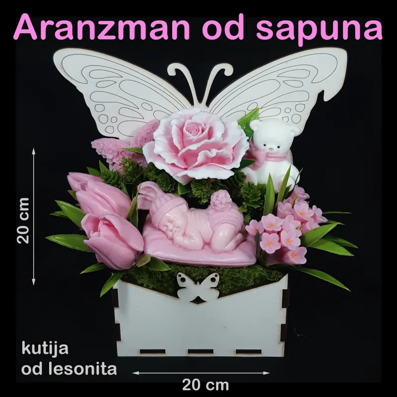 Aranžman od sapuna – “Dobro došla, princezo!” 🎀