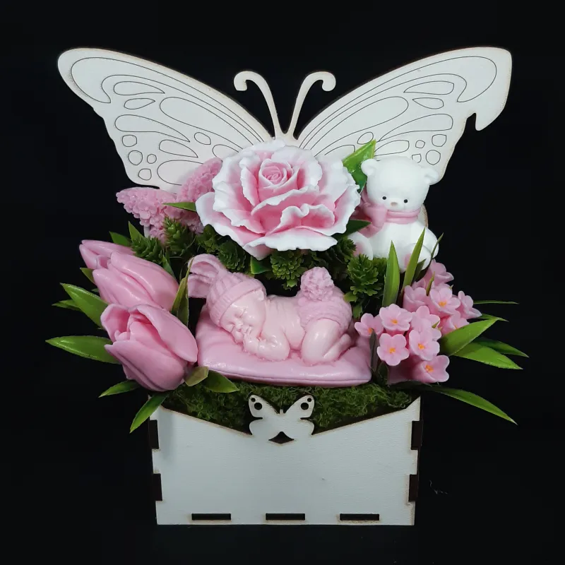 Aranžman od sapuna – “Dobro došla, princezo!” 🎀