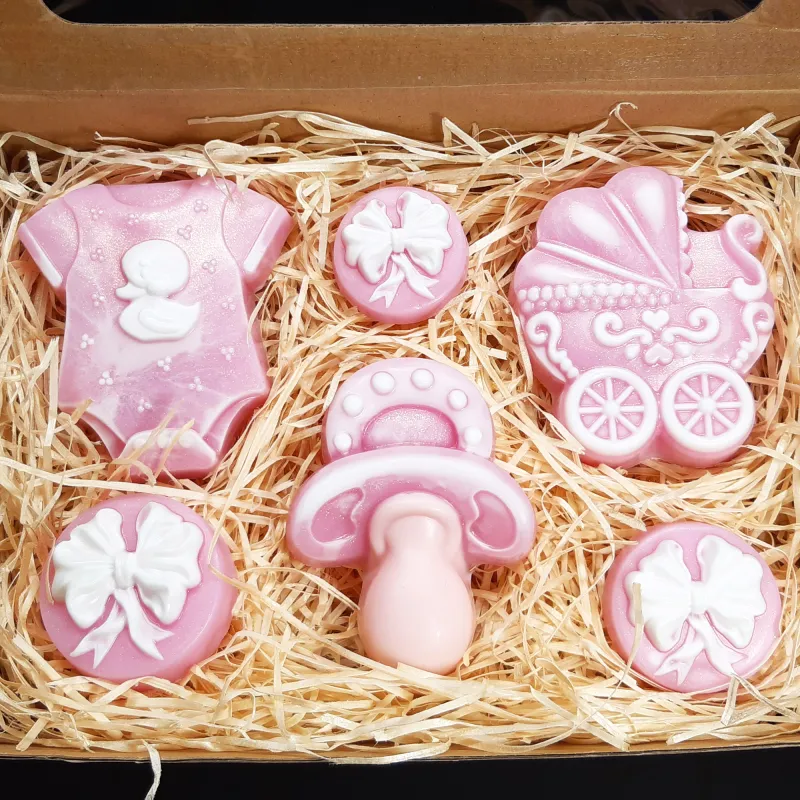 Set sapuna za rođenje devojčice