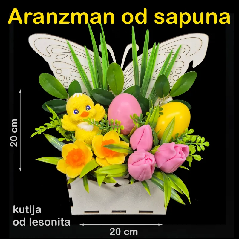 Aranžman za Uskrs sa pilencetom i jajima