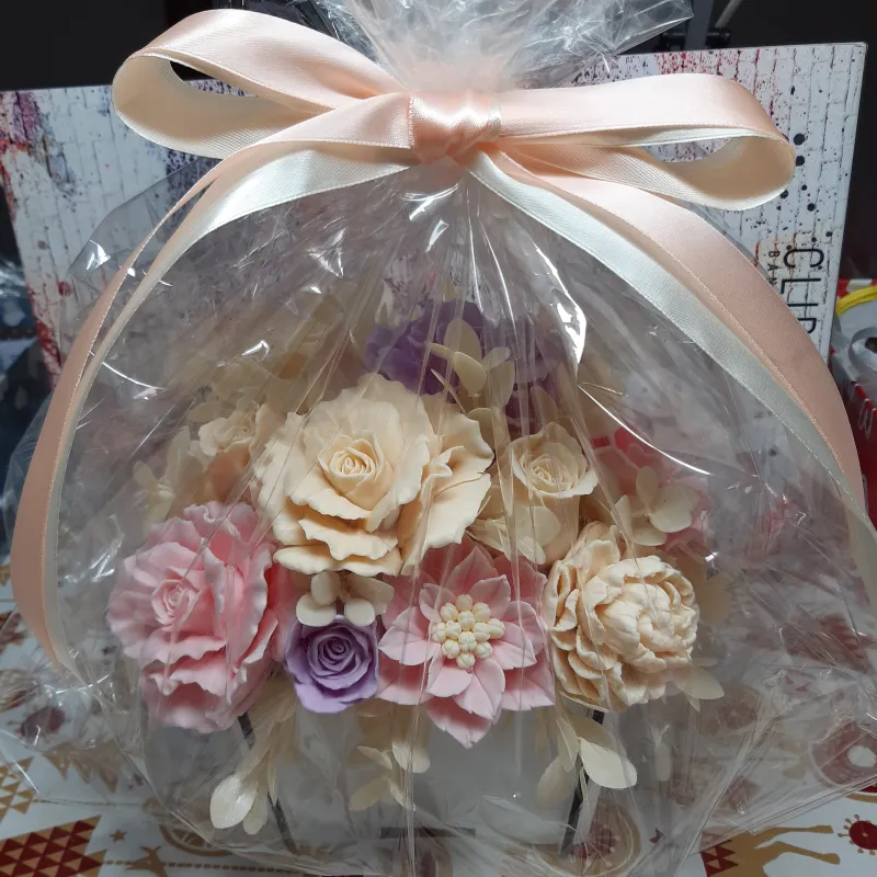 Ekskluzivni aranžman od sapuna u pastelnim tonovima