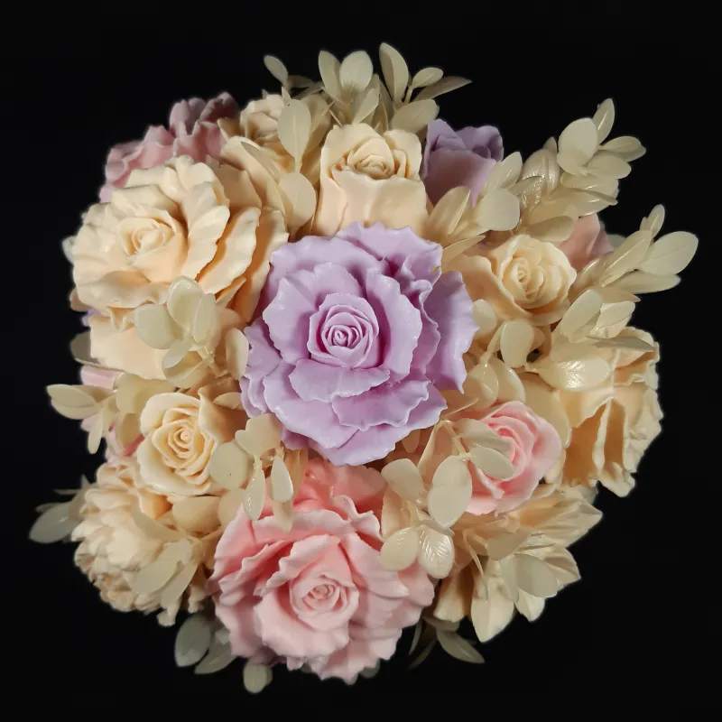 Ekskluzivni aranžman od sapuna u pastelnim tonovima