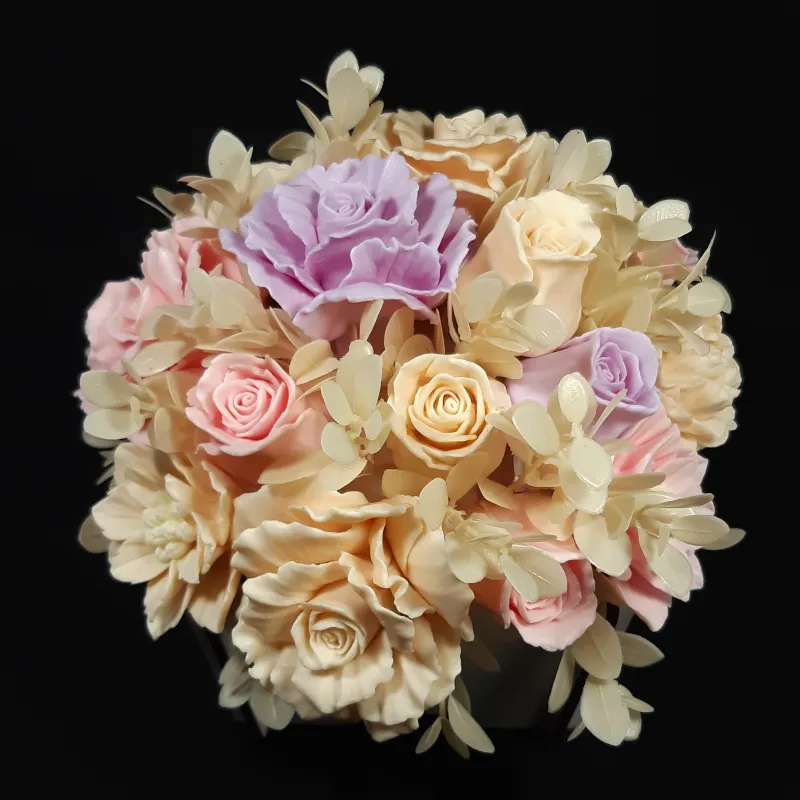 Ekskluzivni aranžman od sapuna u pastelnim tonovima