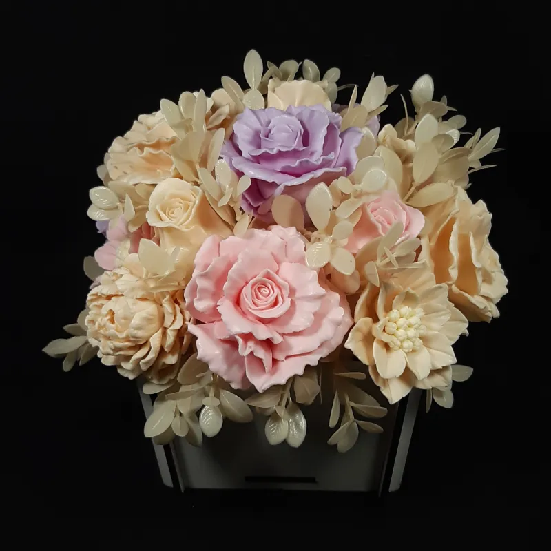 Ekskluzivni aranžman od sapuna u pastelnim tonovima