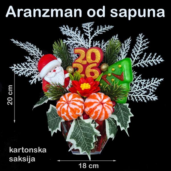 Novogodišnji set sapuna – praznična čarolija u saksiji