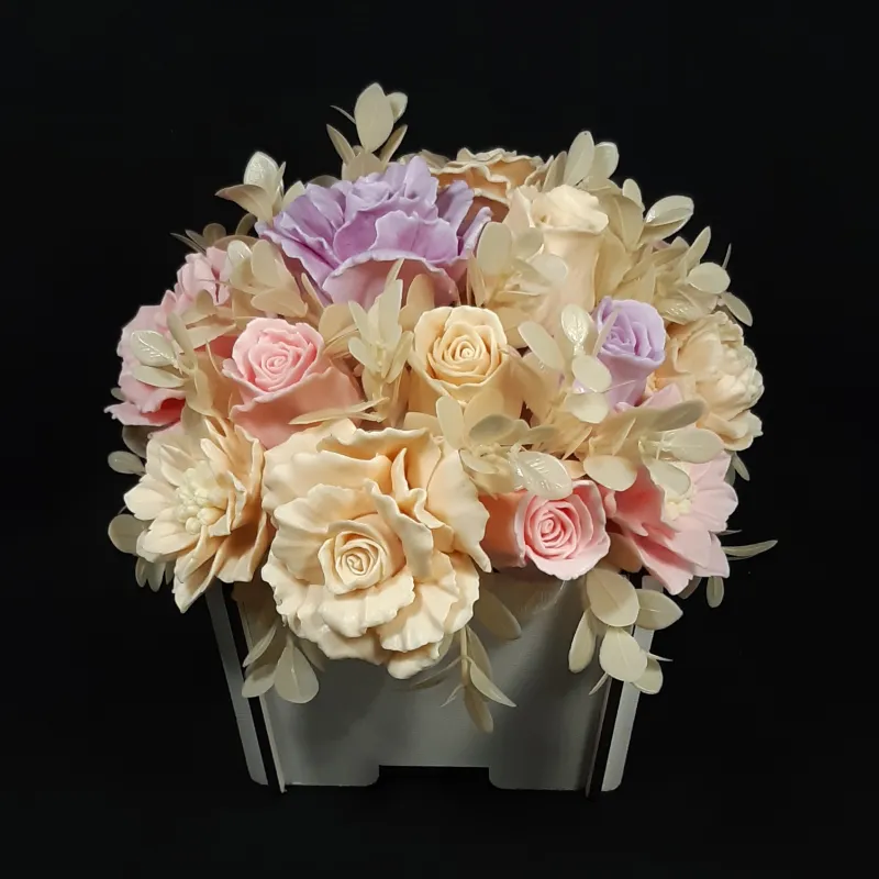 Ekskluzivni aranžman od sapuna u pastelnim tonovima