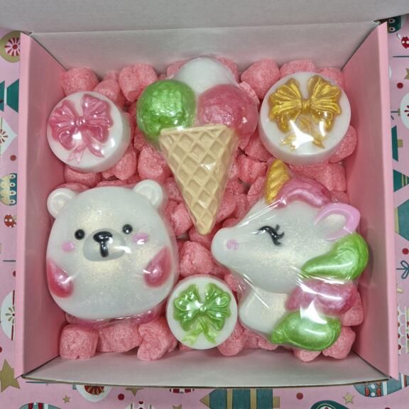 Sapunski set za devojčice – medvedić, jednorog i sladoled